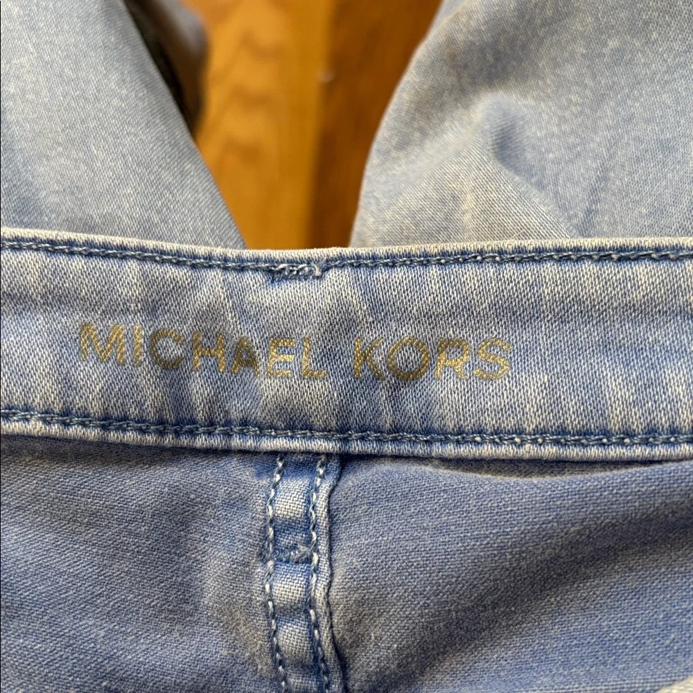 Michael Kors lt. blue, “Izzy cropped skinny jeans, size 10 - Picture 9 of 10
